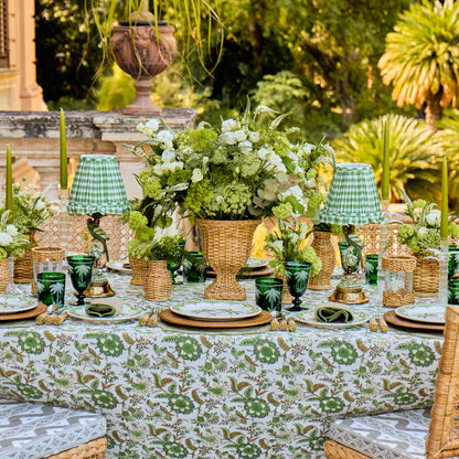 Emerald Palm Tree Glasses (Set of 4)