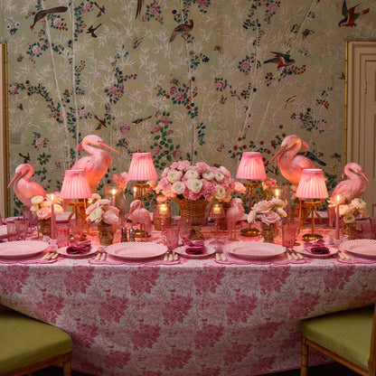 Tall Marilyn Bow Rechargeable Lamp with Pink Velvet Bow Shade (18cm)