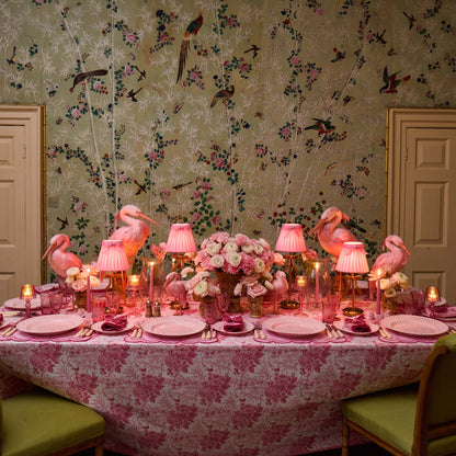 Tall Marilyn Bow Rechargeable Lamp with Pink Velvet Bow Shade (18cm)