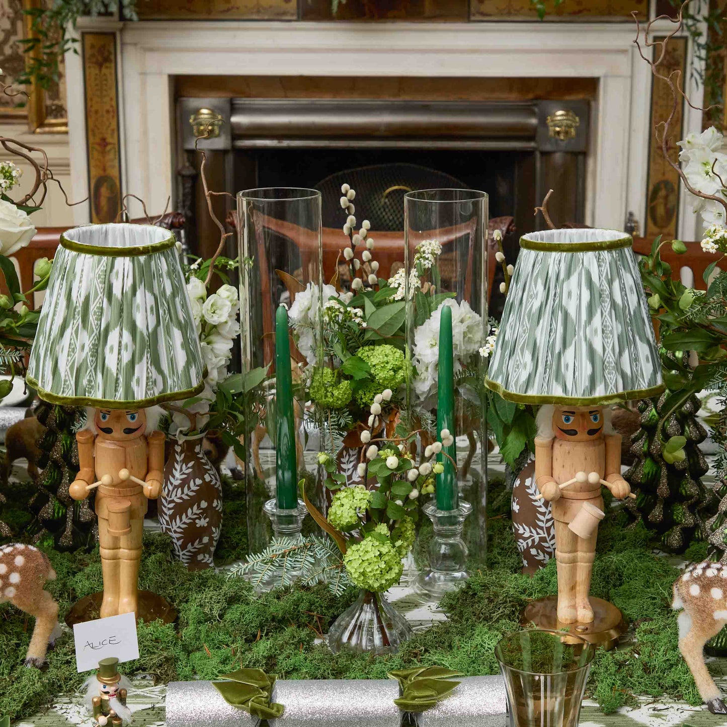 Claudia Glass Huricane Candle Holder Set