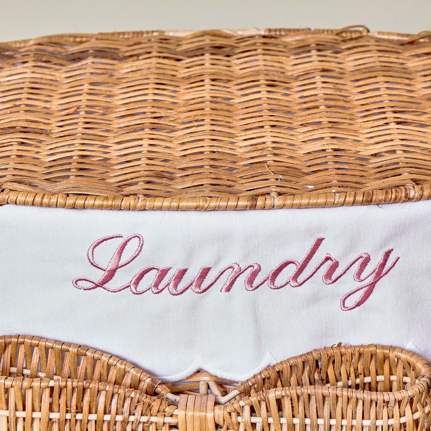 Isabella Rattan Bow Laundry Basket