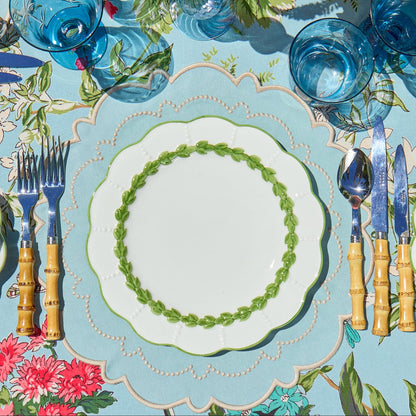 Green Laurel Dinner Plates (Set of 4)