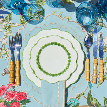 Duck Egg Blue & Sand Mariana Placemats (Set of 4)