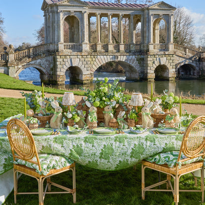 Apple Green Isabella Round Placemats (Set of 4)