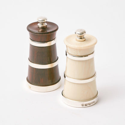Ivorine & Rosewood Salt & Pepper Set