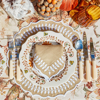 Natural Laurel Placemats & Napkins (Set of 4)