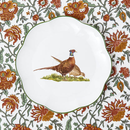 Scalloped Pheasant Starter Plate