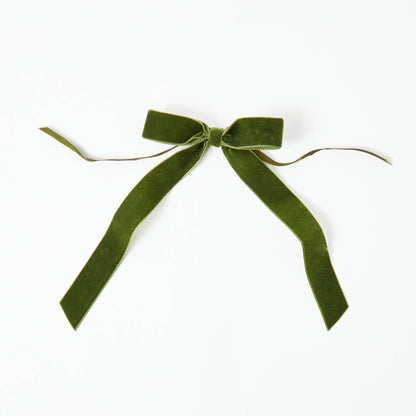 Forest Green Velvet Bows (Set of 4) - 20cm