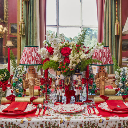 Red Eloise Linen Placemats (Set of 4)