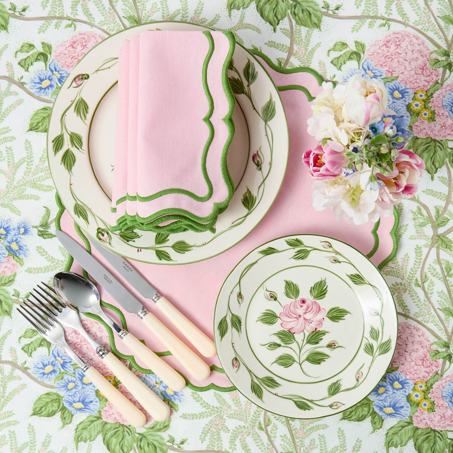 Rose Bud Starter Plates (Set of 4)