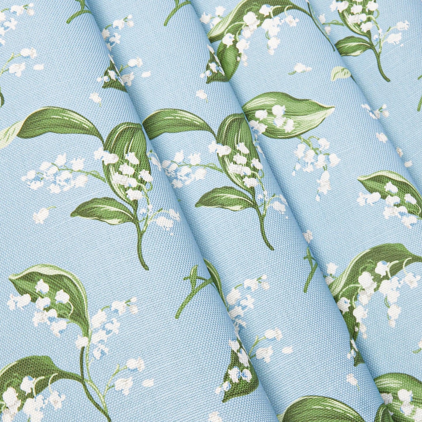 Blue Lily of the Valley Fabric