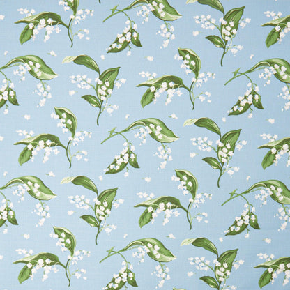 Blue Lily of the Valley Fabric