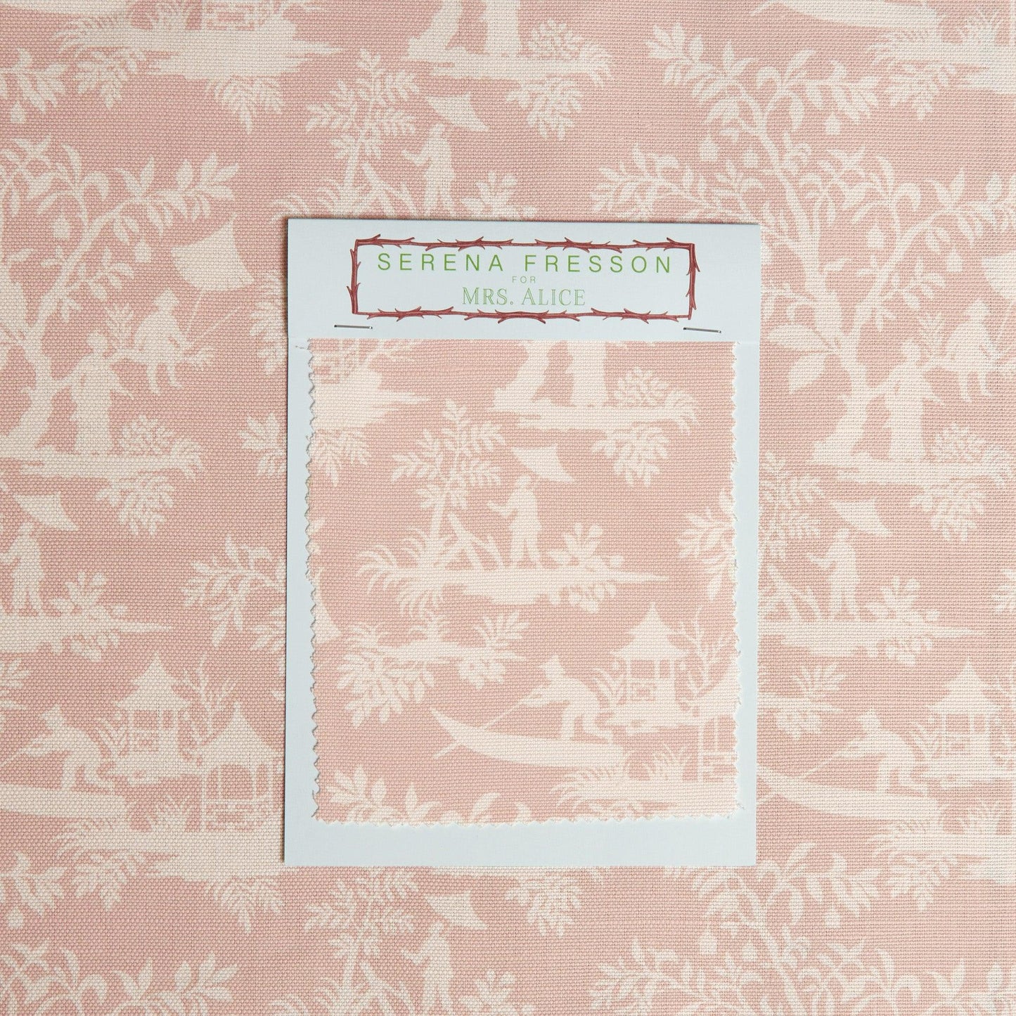 Pink Pagoda Garden Fabric