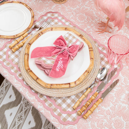 Dusty Pink Personalisable Bow