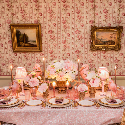 Petal Pink Pheasant Tablecloth