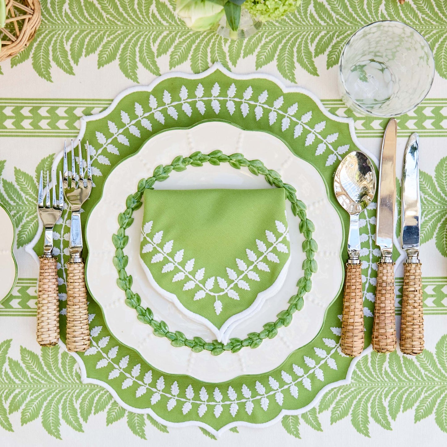 Green Laurel Placemats (Set of 4)