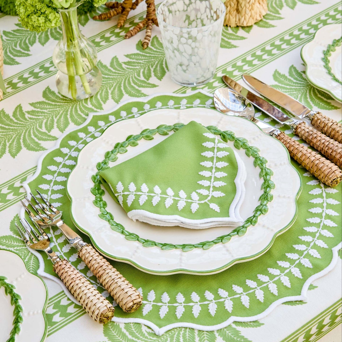 Green Laurel Placemats (Set of 4)