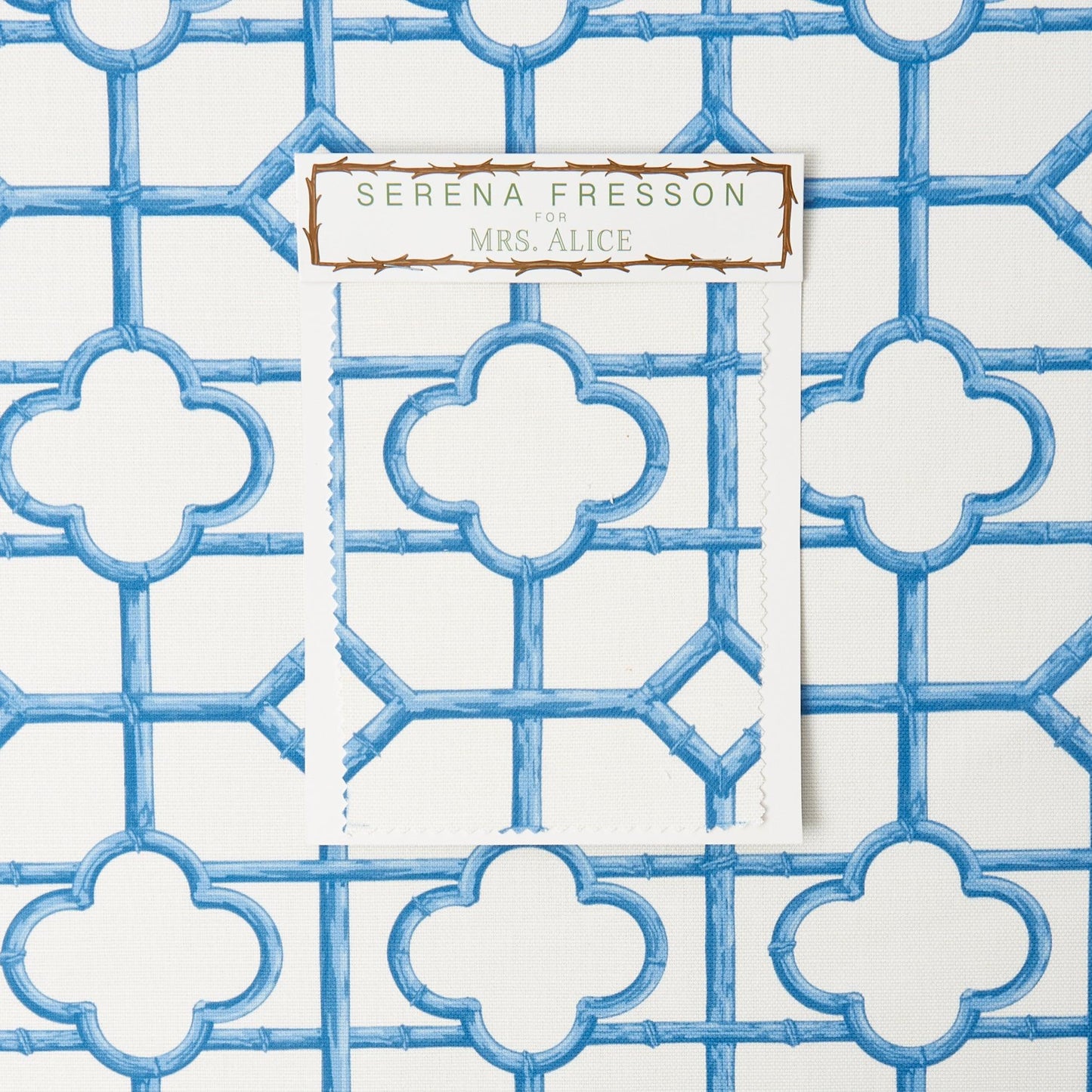 French Blue Shaded Bamboo Fabric