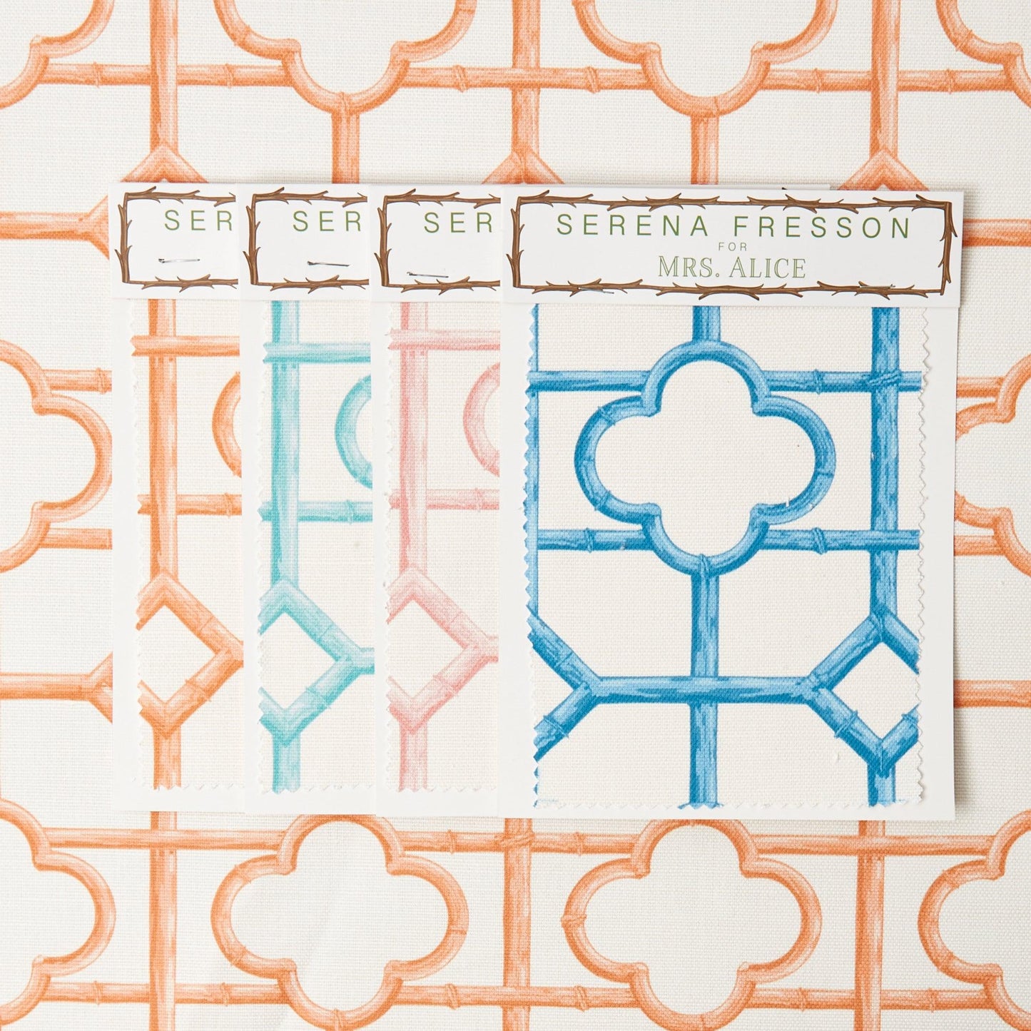 Soft Coral Shaded Bamboo Fabric