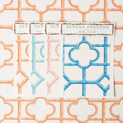 Soft Coral Shaded Bamboo Fabric