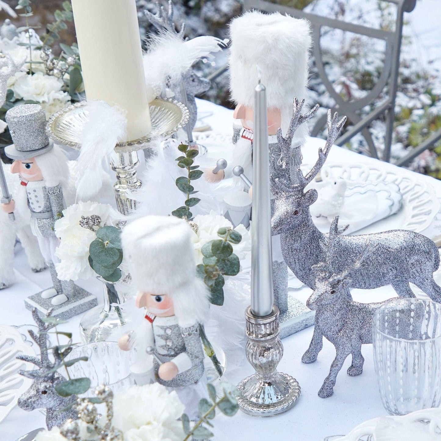 Silver Candles (Set of 8)