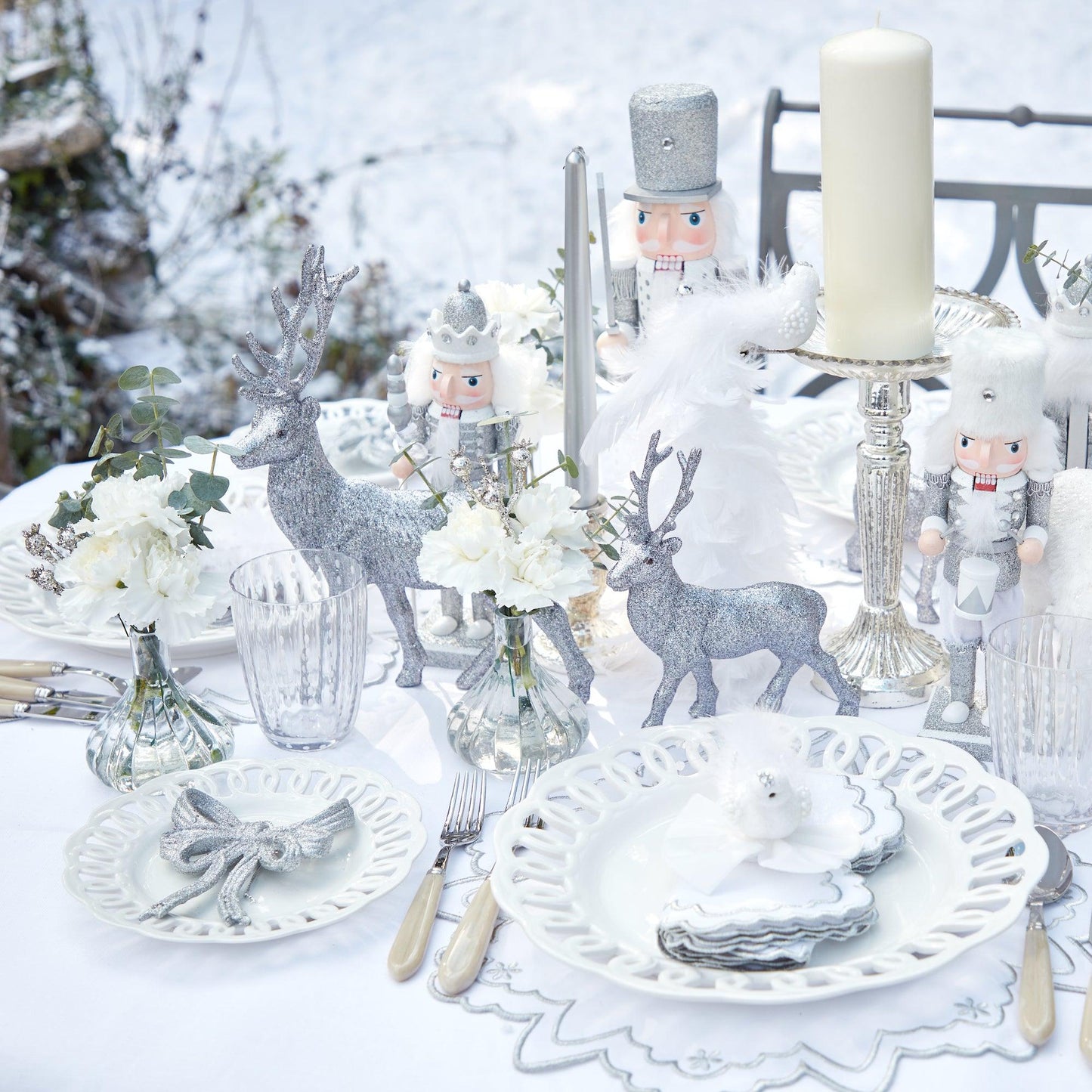 Silver Candles (Set of 8)