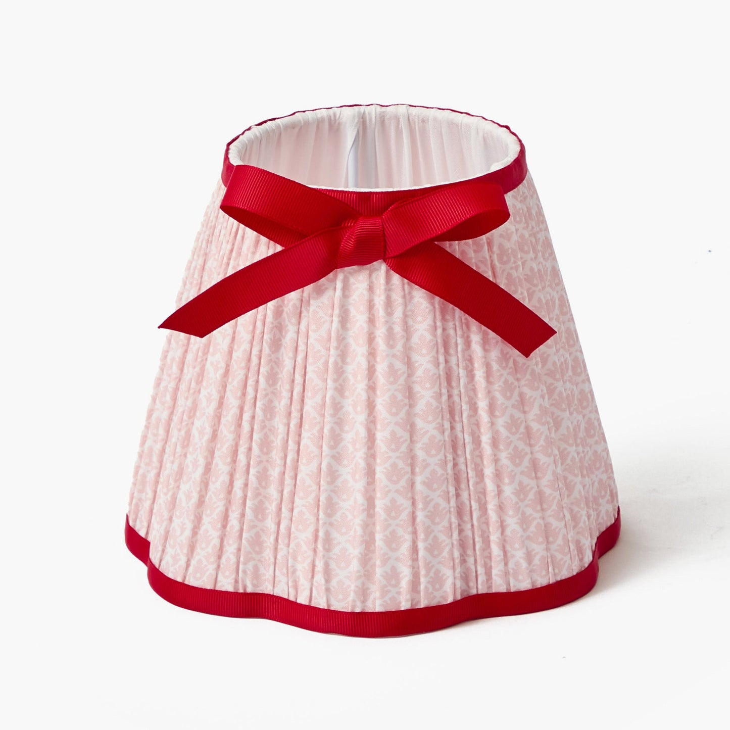 Fifi Poodle Rechargeable Lamp with Pink & Red Lotus Bow Shade (18cm)