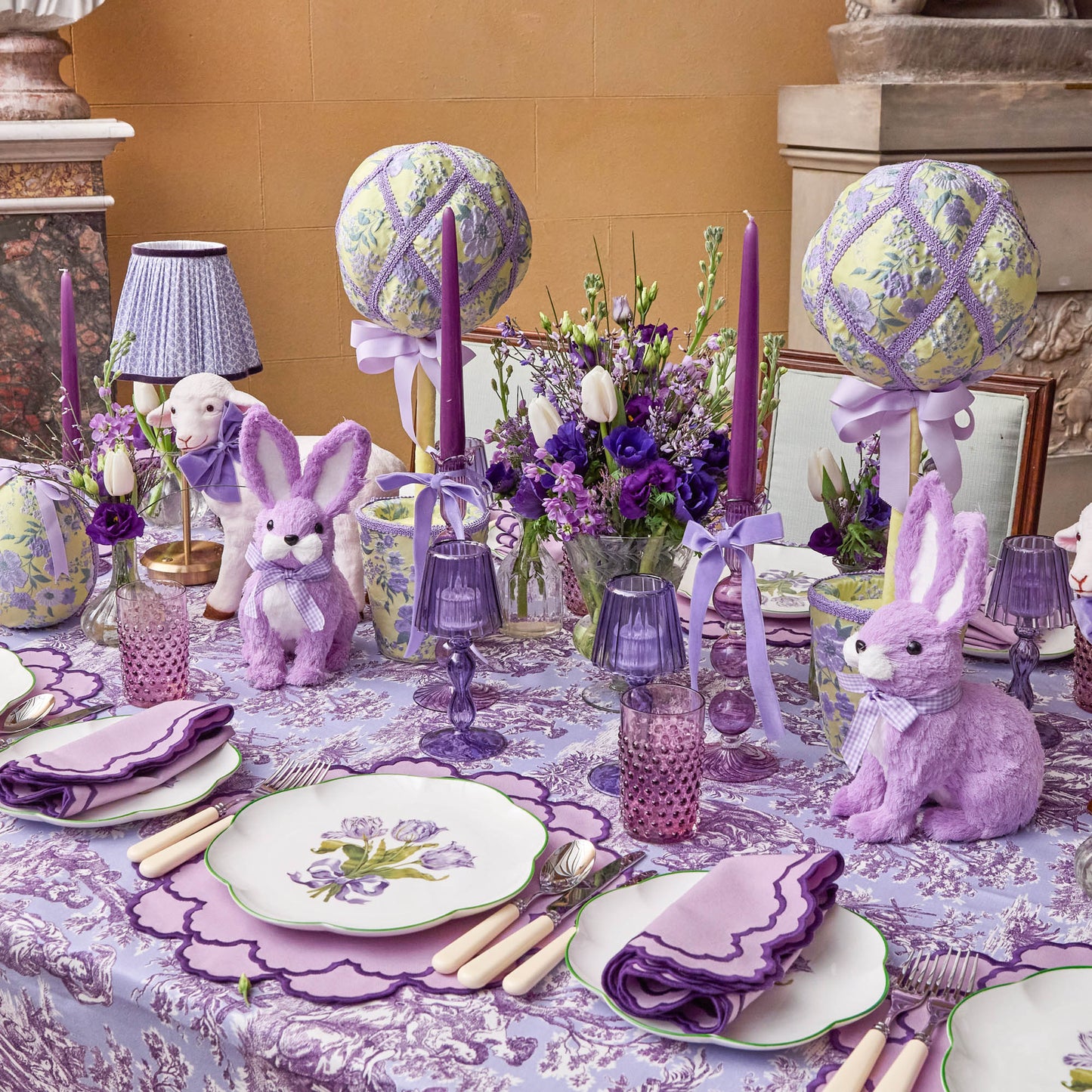 Purple Candles (Set of 8)