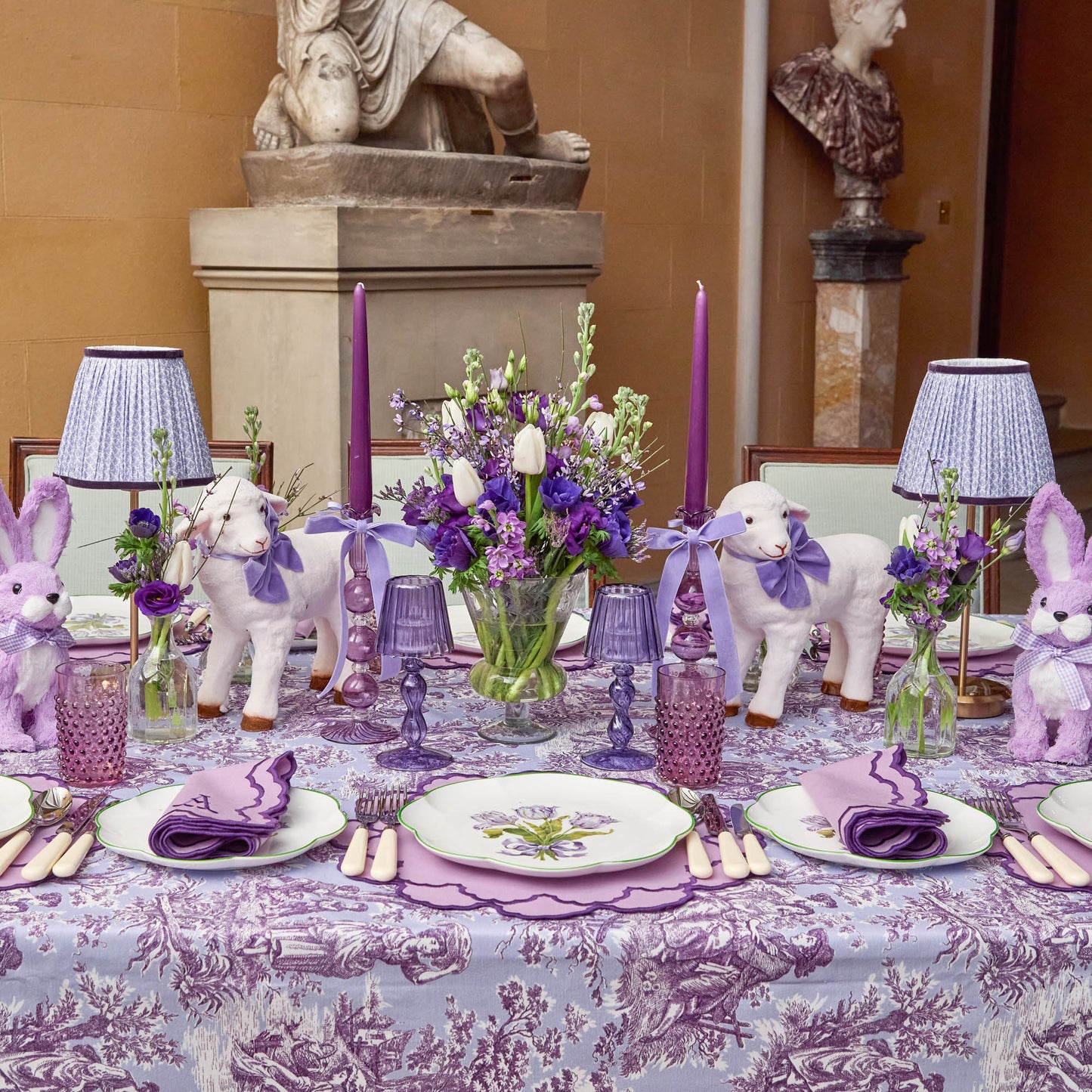 Lilac Lotus Lampshade (18cm)