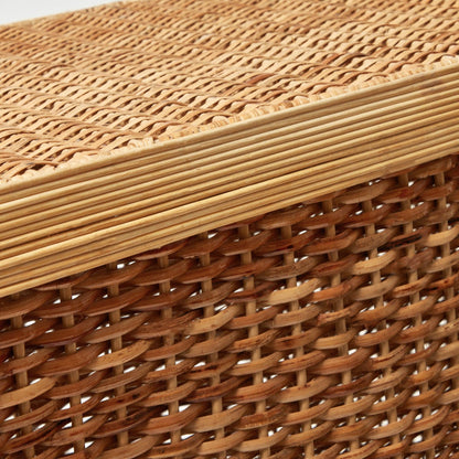 Vivienne Rattan Scalloped Console Table