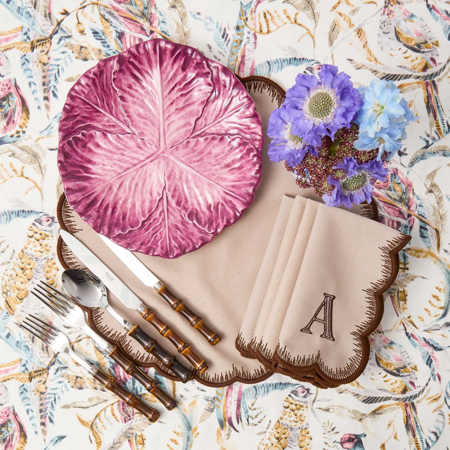 Aubergine Serena Cabbage Dinner Plate