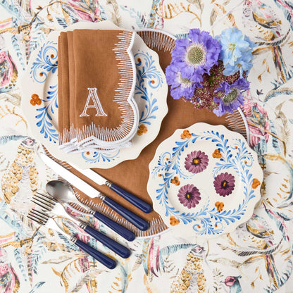 Damson Flowers Starter Plates (Set of 4)