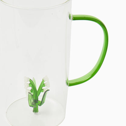 Lily of the Valley Glass Jug