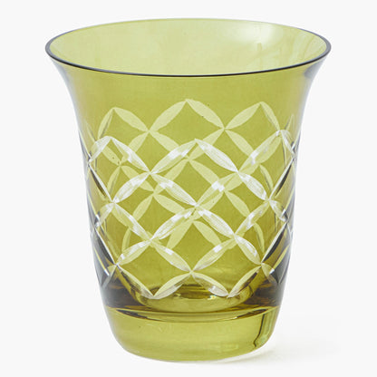Olive Engraved Water Glasses (Set of 4)