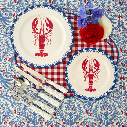 Red Gingham Felix Placemats (Set of 4)