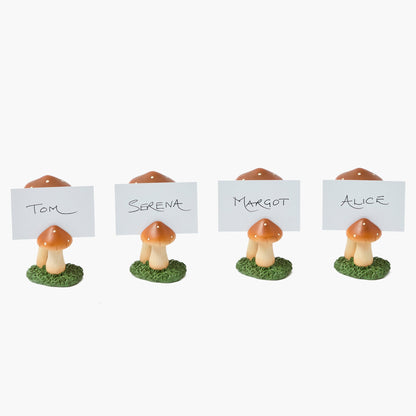 Mushroom Placecard Holders (Set of 4)