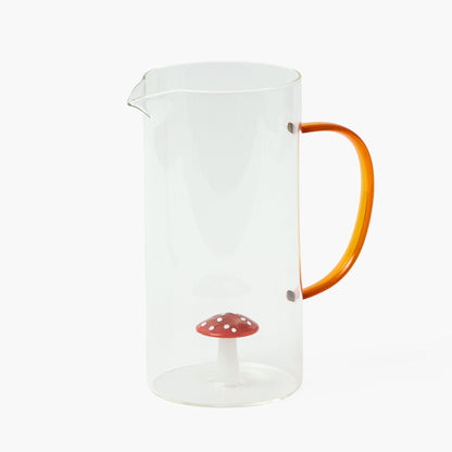 Red Mushroom Jug & Glasses (Set of 4)