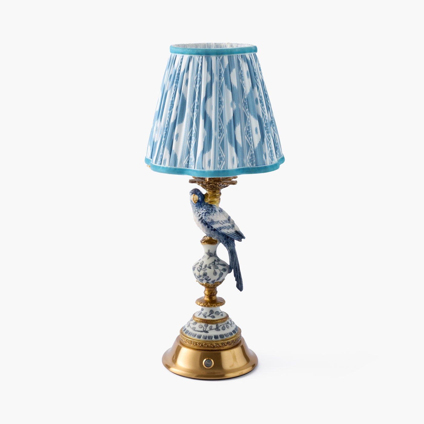 Blue Ikat Lampshade (18cm)