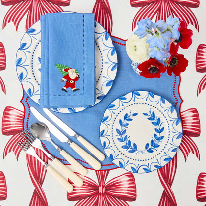 Elizabeth Blue Garland Starter Plates (Set of 4)