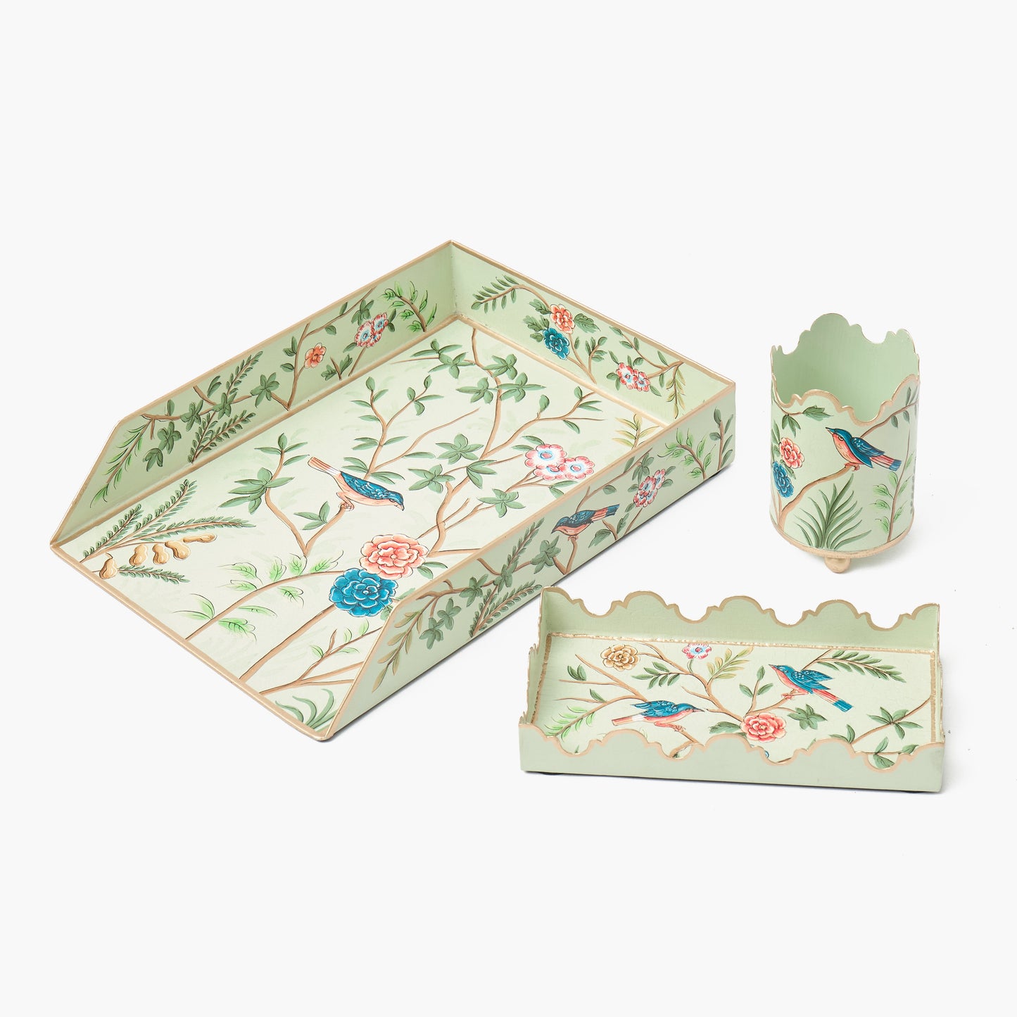 Chinoiserie Tole Trinket Tray