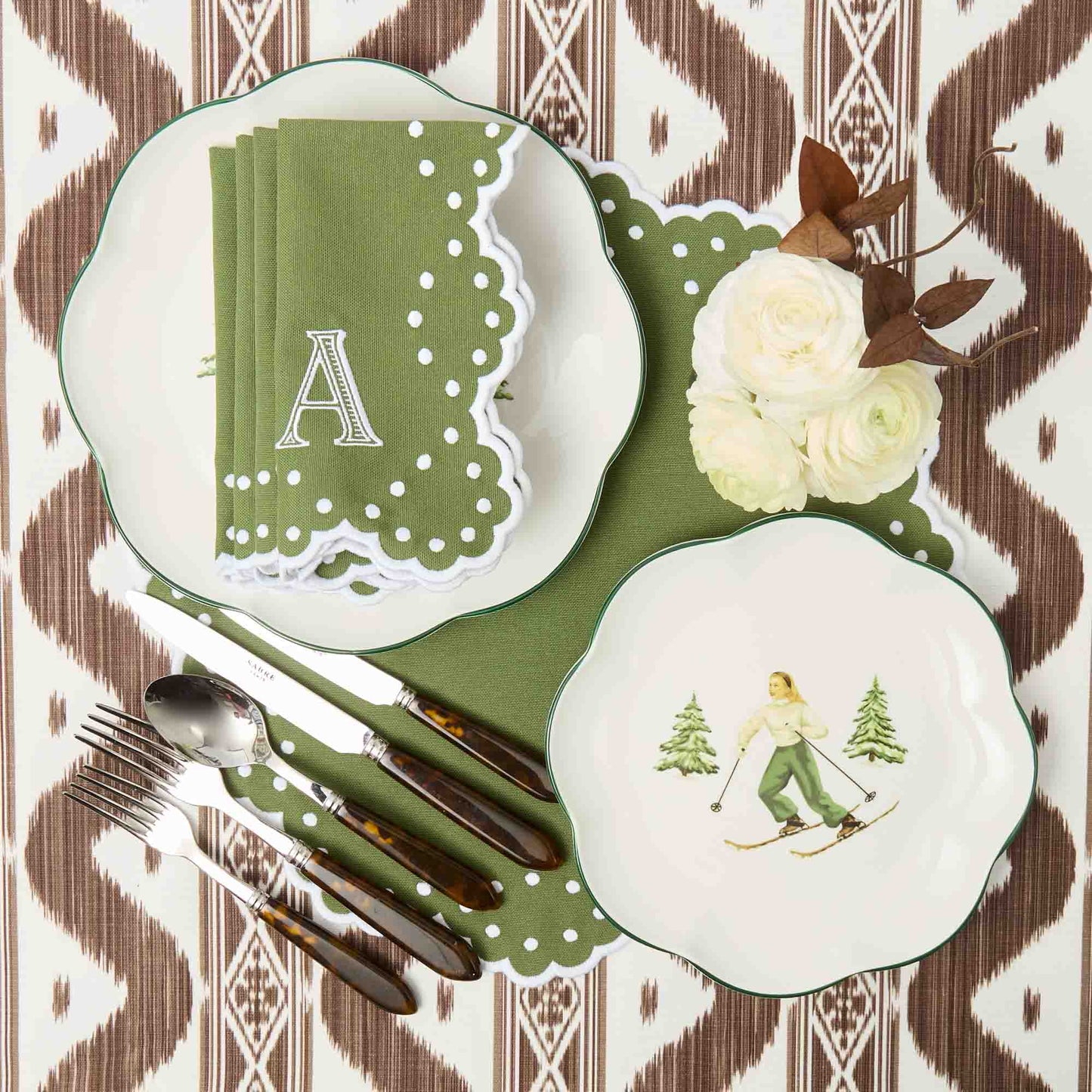 Green Esmerelda Placemats (Set of 4)